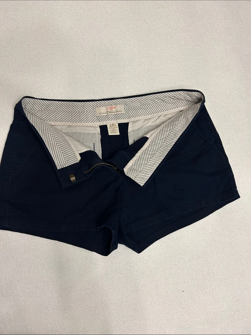 J. Crew Navy broken in Chino Shorts